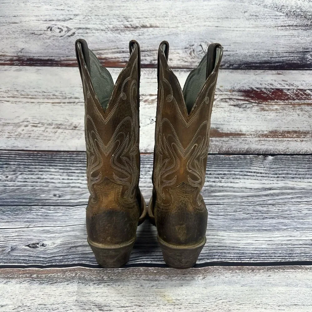 Ariat Legend Brown Leather Square Toe Cowboy Boots 10001046 Women’s Size 6